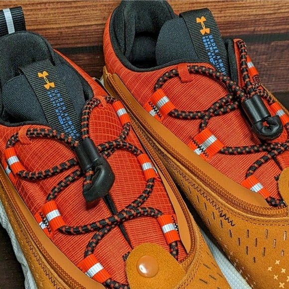 Under Armour HOVR Summit Fat Tire Delta Men 9.5 Orange Grey Trail Running Shoes main image 5